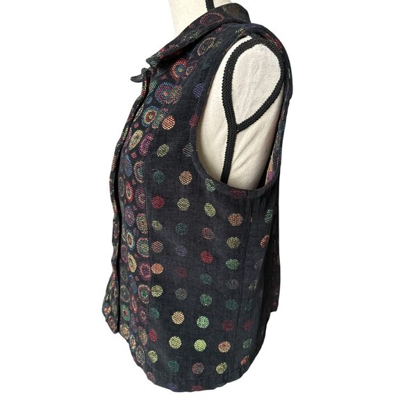Christopher & Banks Vest Embroidered Colorful Button-Up Geometric Pattern Y2K
XL - Picture 4 of 7